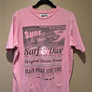South Shore Pink Surf & Dive Tee